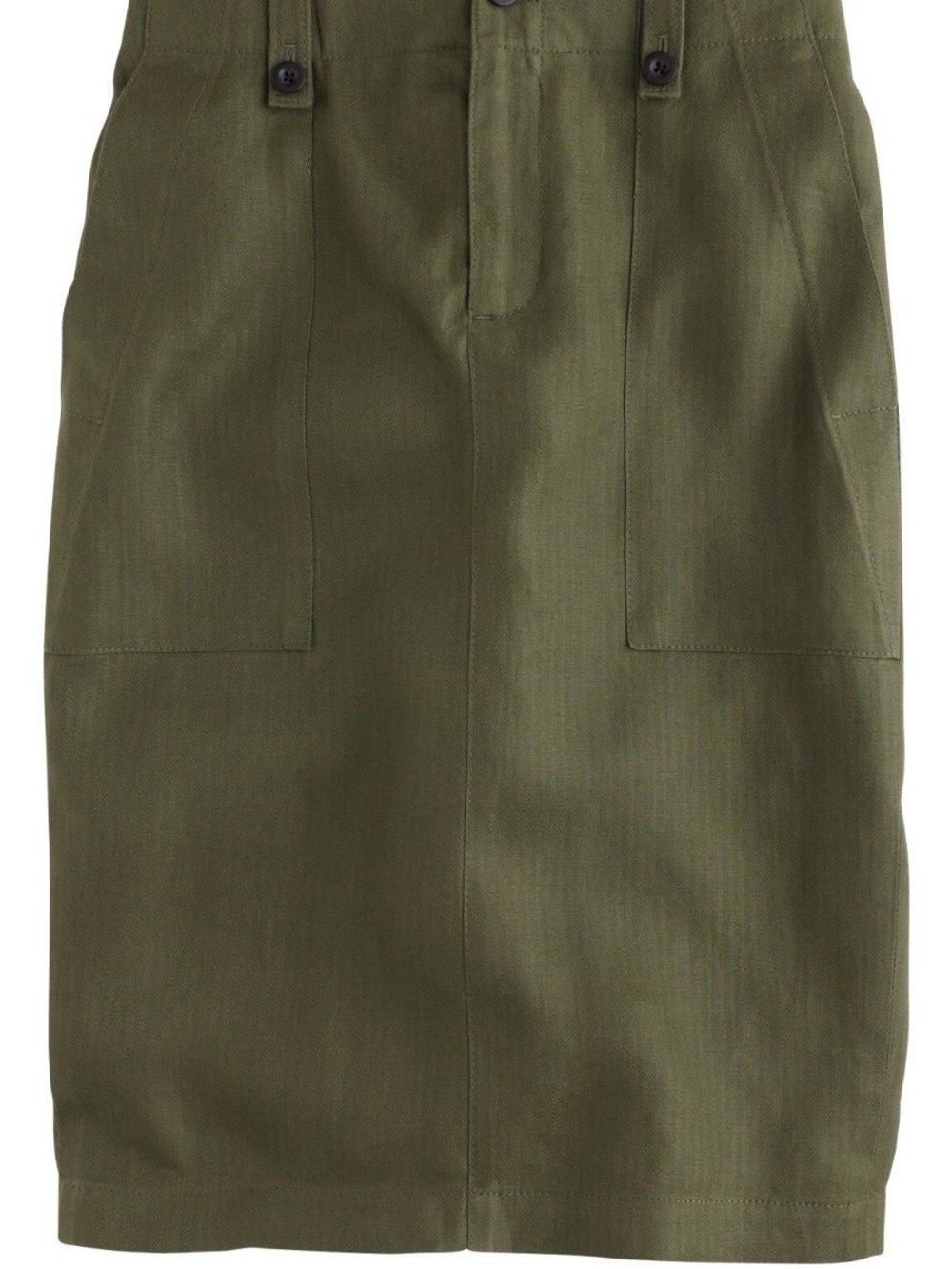J Crew linen cargo utility skirt